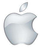 silver apple logo